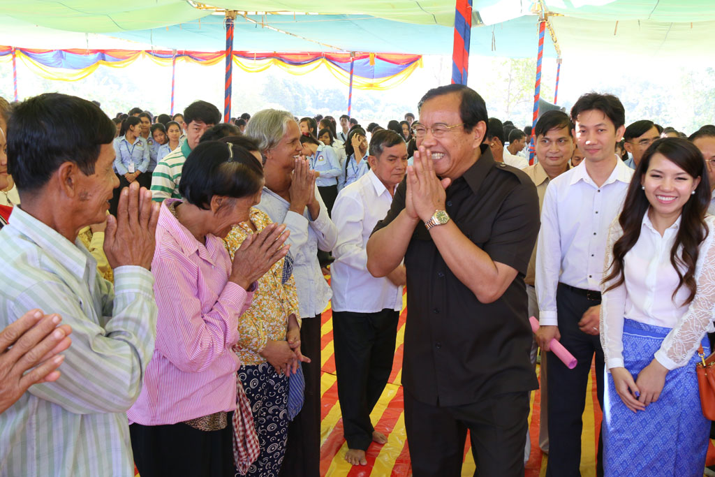 A Groundbreaking Ceremony for the School Building Construction at Prek Ombil Hun Sen High School.