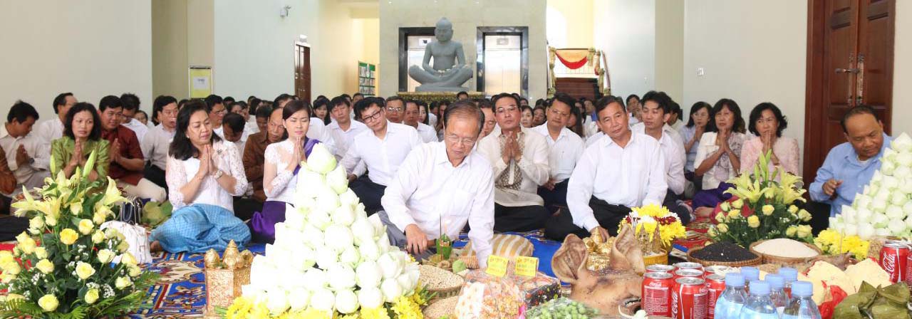 H.E. Minister Tram Iv Tek presided over the Blessing Ceremony of a New Building of MPTC