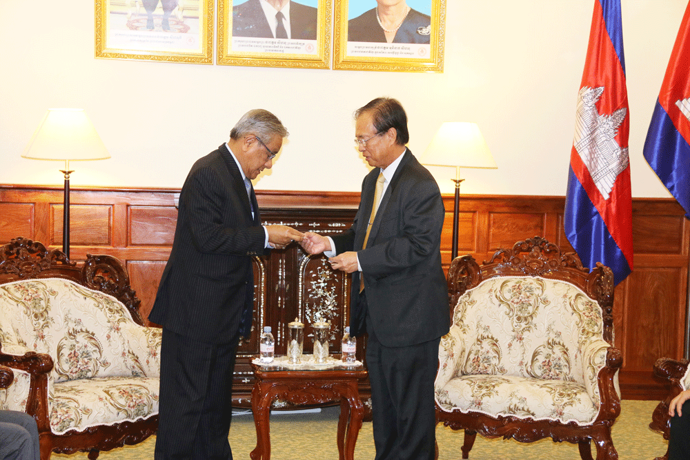 A Courtesy Call on H.E. Minister Tram Iv Tek by H.E. Dato’ Sri Hasan Malek, Ambassador of Malaysia to the Kingdom of Cambodia