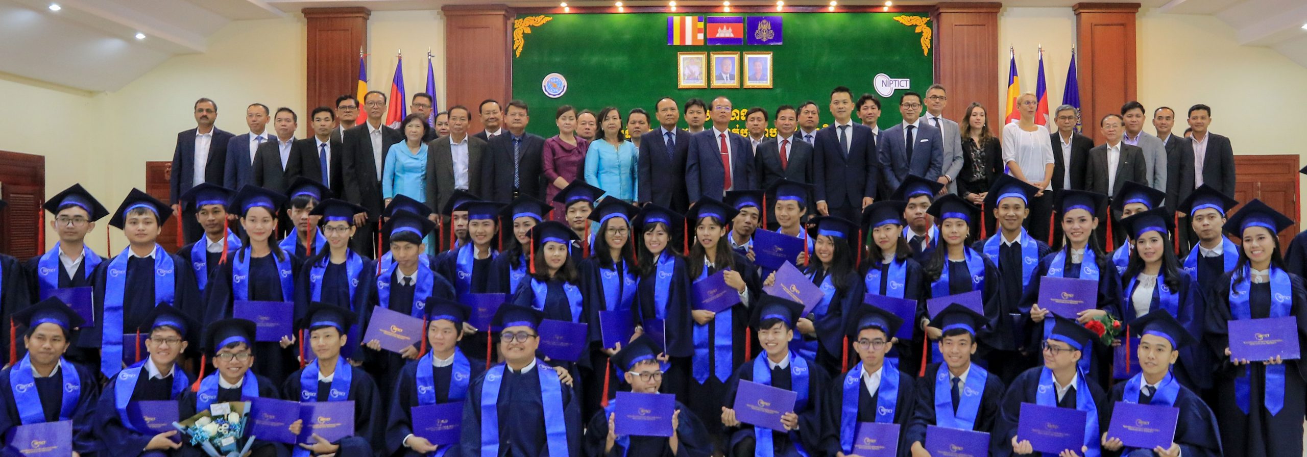 ​H.E. Tram Iv Tek Presided over the Graduation Ceremony of the First Batch of NIPTICT Graduates