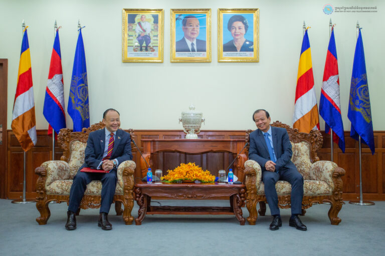 Minister Vandeth Chea Receives a Courtesy Visit from H.E. Pablo Kang, Australia’s Ambassador to Cambodia