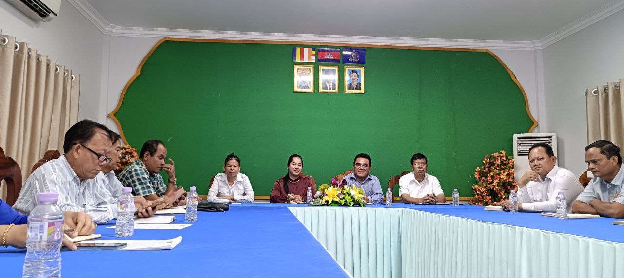 លោក ជូ សេរីយ៉ា អនុប្រធានមន្ទីរបានដឹកនាំកិច្ចប្រជុំ ស្តីពី៖ ការត្រៀមរៀបចំប្រារព្ធពិធីបើកបវេសនកាលឆ្នាំសិក្សា២០២៤-២០២៥