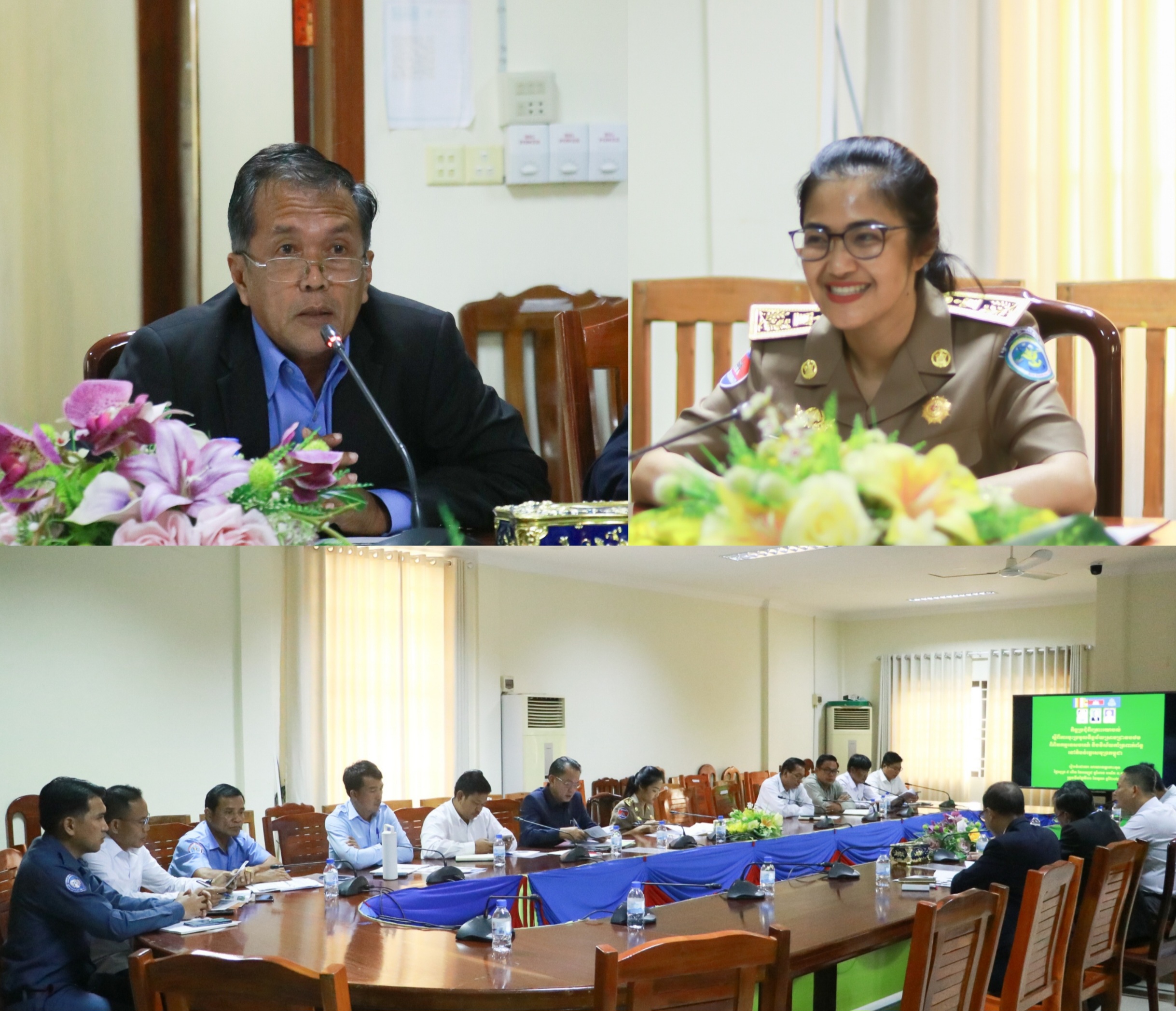 លោកជំទាវ មិថុនា ភូថង អភិបាល នៃគណៈអភិបាលខេត្តកោះកុង បានអញ្ជើញទទួលស្វាគមន៍ឯកឧត្តម នៅ បោនន័រ សមាជិកអចិន្ត្រៃយ៍ ក.ស.វ និងជាប្រធានដឹកនាំគម្រោង «ការស្រាវជ្រាវបឋម ស្តីពីពិពិធកម្មទេសចរណ៍ និងវិស័យគាំទ្រពាក់ព័ន្ធនៅតំបន់ឆ្នេរសមុទ្រកម្ពុជា» ក្នុងកិច្ចប្រជុំពិគ្រោះយោបល់ ស្តីពីការចុះប្រមូលទិន្នន័យស្រាវជ្រាវបឋម ស្តីពីពិពិធកម្មទេសចរណ៍ និងវិស័យគាំទ្រពាក់ព័ន្ធនៅតំបន់ឆ្នេរសមុទ្រកម្ពុជា