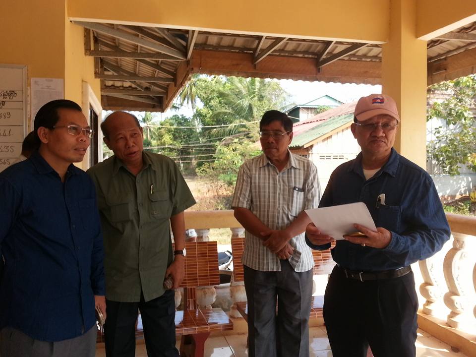 ក្រុមការងារ ចុះពិនិត្យទីតាំងភូមិសាស្ត្រ និងហេដ្ឋារចនាសម្ព័ន្ធ តំបន់អូរប្រៃ ភូមិពូធឿង ឃុំបិតត្រាំង ស្រុុកព្រៃនប់