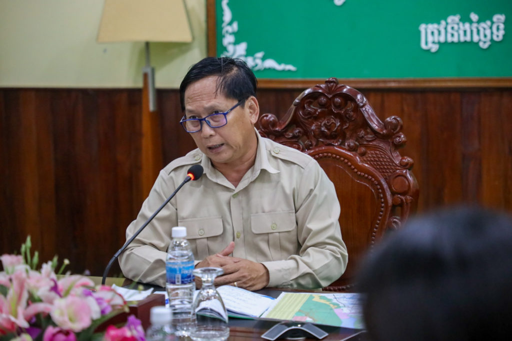 កិច្ចប្រជុំពិភាក្សាលើករណីគម្រោងអភិវឌ្ឍ វិស័យកសិ-ឧស្សាហកម្មរបស់ក្រុមហ៊ុន Y SENG  Co.,LTD