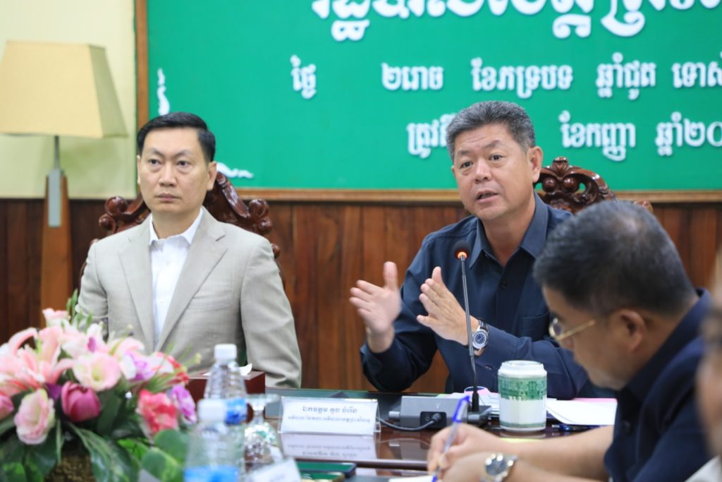 ប្រជុំដោះស្រាយគន្លងខ្សែកាបកប់ដីតង់ស្យុងខ្ពស់ ១១៥គីឡូវ៉ុល និងខ្សែបណ្ដាញបញ្ជូនអាកាសតង់ស្យុងខ្ពស់ ១១៥គីឡូវ៉ុល នឹង ២៣០គីឡូវ៉ុល ក្នុងក្របខ័ណ្ឌគម្រោងសាងសង់អនុស្ថានីយ៍ និងខ្សែបណ្ដាញបញ្ជូនអគ្គិសនីតង់ស្យុងខ្ពស់ក្នុងក្រុងព្រះសីហនុ