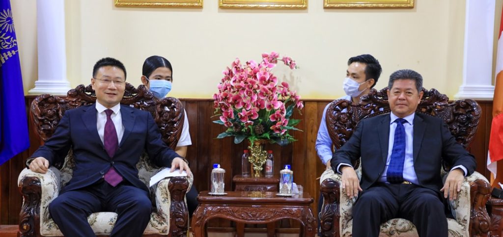 កុងស៊ុលចិនប្រចាំខេត្តព្រះសីហនុ បានចូលជួបសម្តែងការគួរសមជាមួយឯកឧត្តម គួច ចំរើន