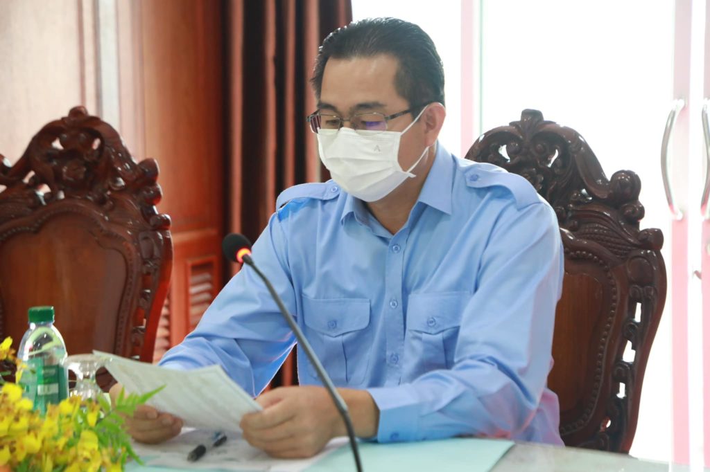 ឯកឧត្តម ម៉ាង សុីណេត អភិបាលរងខេត្តព្រះសីហនុ បានដឹកនាំកិច្ចប្រជុំត្រៀមរៀបចំពិធីបុណ្យកឋិនទានសាមគ្គី និងពិធីសម្ពោធអាគារតេជោព្យាបាលជំងឺកូវីដ-១៩