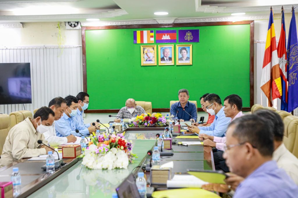 ឯកឧត្តម ជាម ហ៊ីម និងឯកឧត្តម គួច ចំរើន  អញ្ជើញដឹកនាំកិច្ចប្រជុំគណៈកម្មការសម្របសម្រួលបច្ចេកទេសសាងសង់ព្រះវិហា វត្តគិរីជលសារ កោះរ៉ុង