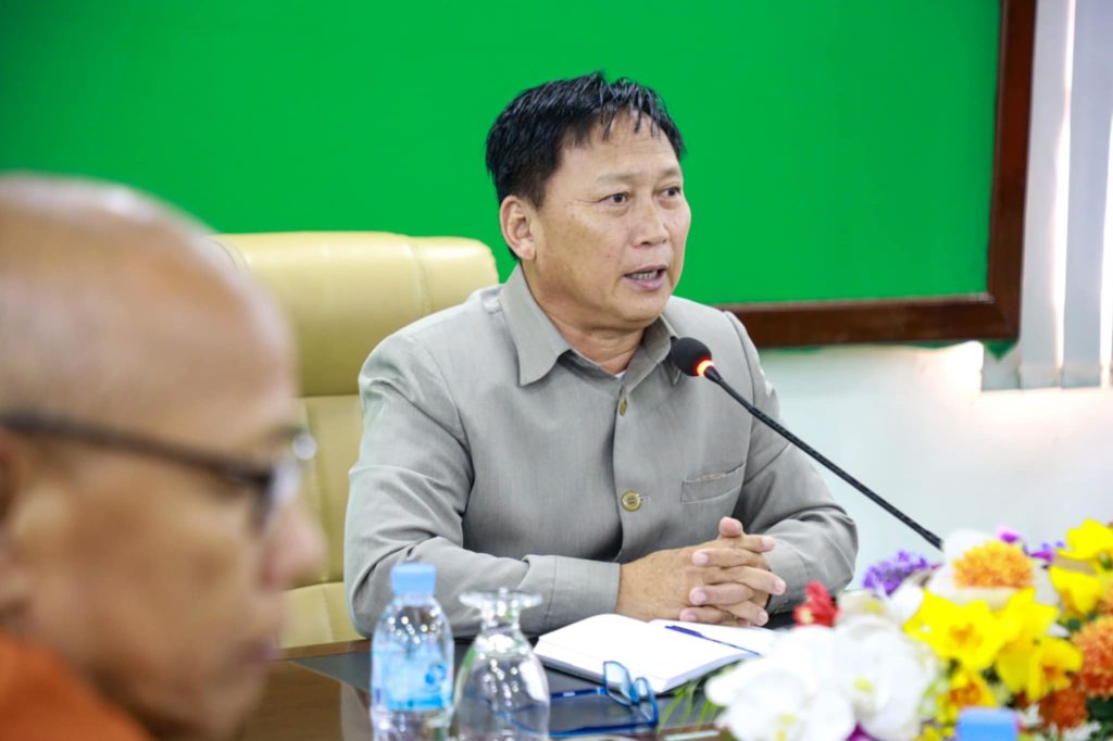 លោក គង់ វិតាណៈ អភិបាលរងខេត្តព្រះសីហនុ ដឹកនាំកិច្ចប្រជុំគណៈកម្មការសាង់សង់ឈាបនដ្ឋាន នៅមជ្ឈមណ្ឌលវិបស្សនាធុរៈគិរីនាគវ័ន
