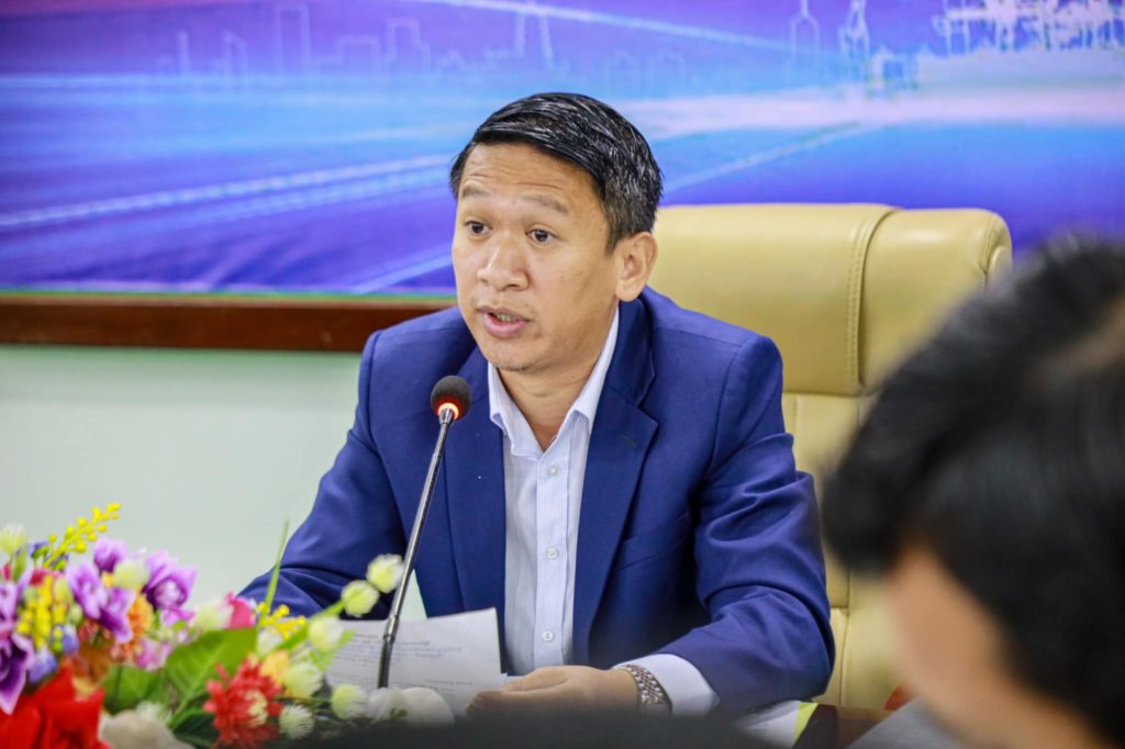 លោក មីន កុម្ភៈ អភិបាលរងខេត្ត តំណាងដ៏ខ្ពង់ខ្ពស់ឯកឧត្តម គួច ចំរើន អភិបាល នៃគណៈអភិបាលខេត្តព្រះសីហនុ អញ្ជើញដឹកនាំកិច្ចប្រជុំស្តីពីកិច្ចសហប្រតិបត្តិការស៊ីជម្រៅ ចិន-កម្ពុជា