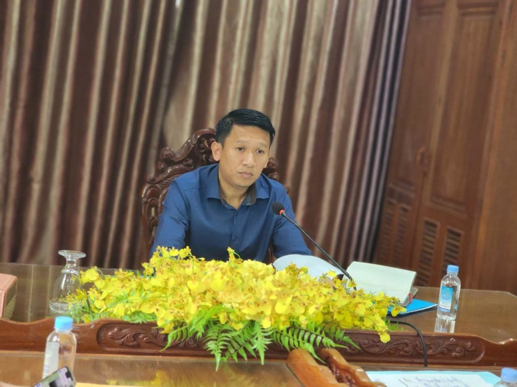 លោក មីន កុម្ភៈ អភិបាលរងខេត្តព្រះសីហនុ អញ្ជើញដឹកនាំកិច្ចប្រជុំស្តីអំពីការចុះស្រង់ស្ថិតិទិន្នន័យមូលដ្ឋានអាជីវកម្មក្នុងខេត្តព្រះសីហនុ