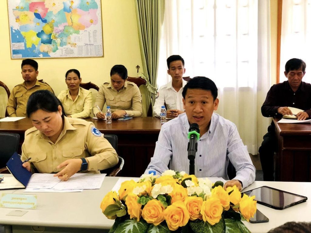 ឯកឧត្តម មាស ម៉ូនីកា និងលោក មីន កុម្ភៈ បានដឹកនាំកិច្ចប្រជុំពិភាក្សា ចុះពិនិត្យ និងវាយតម្លៃអំពីការអនុវត្តមុខងារដែលបានផ្ទេរ និងធ្វើប្រតិភូកម្ម