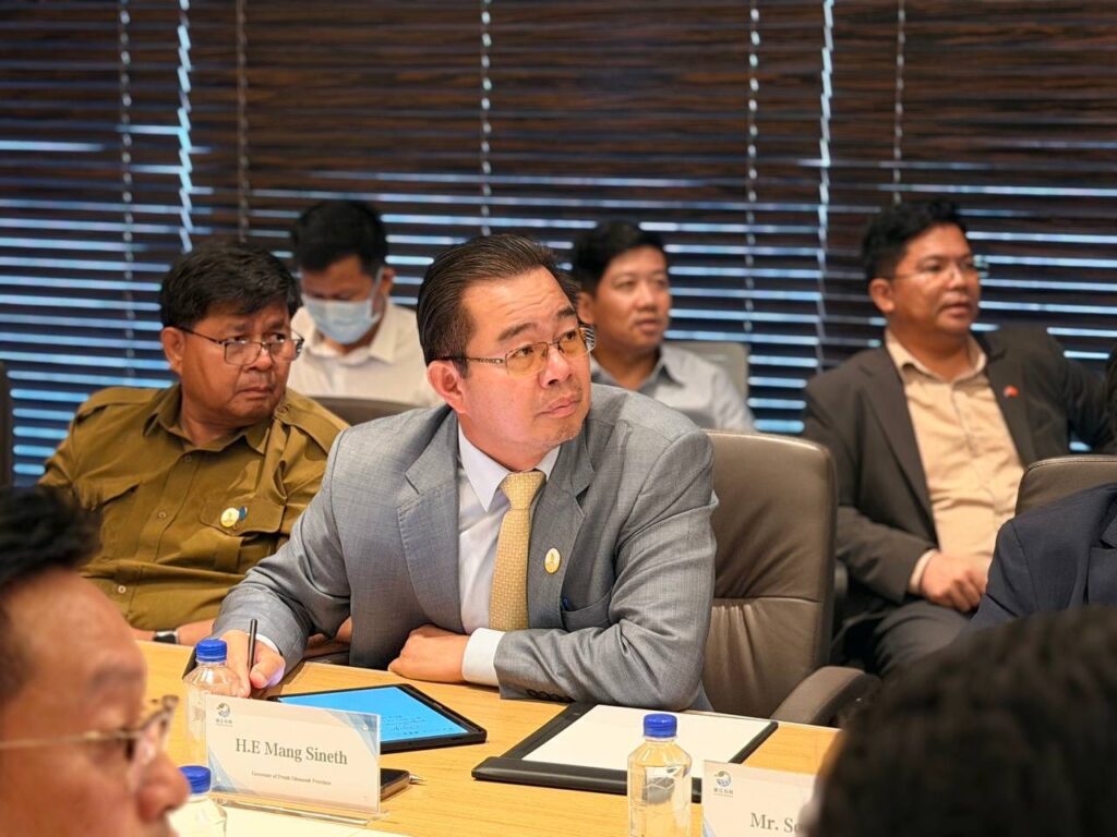 ឯកឧត្តម ម៉ាង ស៊ីណេត បានអញ្ជើញ ជួបពិភាក្សាការងារជាមួយប្រតិភូក្រុមហ៊ុន Shenzhen Zhenjiang Agricultural Technology Co., Ltd.